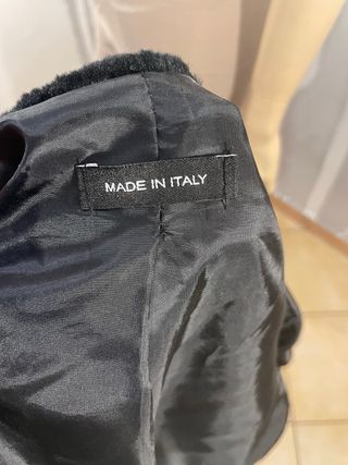 Bolero pelliccia ecologica nero tg. XS/ S/M