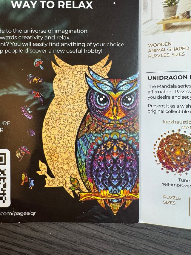 Puzzle Búho Mandala Unidragon