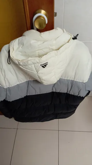 Chaqueta Adidas 4XL Negra Gris Blanca