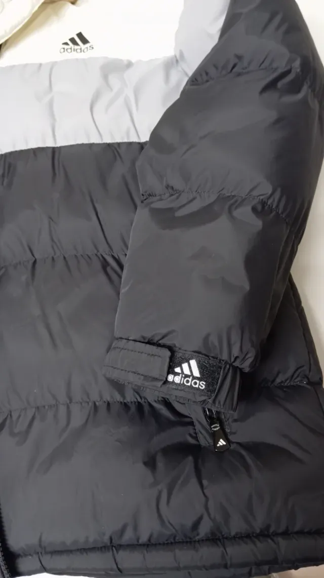 Chaqueta Adidas 4XL Negra Gris Blanca