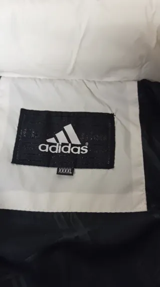 Chaqueta Adidas 4XL Negra Gris Blanca