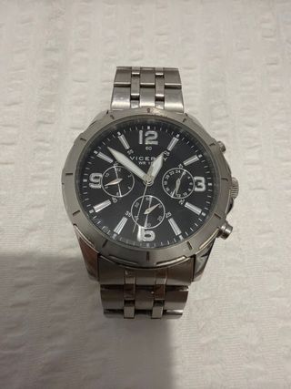 Reloj Viceroy Cronógrafo Negro y Plateado