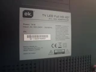 Televisión OK 40 pulgadas