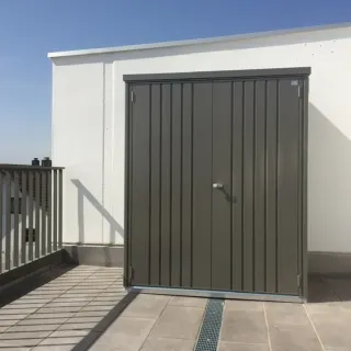 Armario Biohort GS190 Metal Negro/Plata