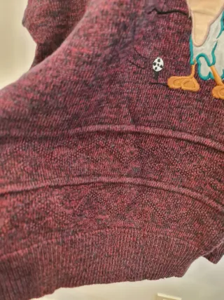 Jersey de lana con dibujo de ave