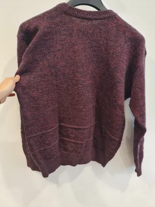 Jersey de lana con dibujo de ave