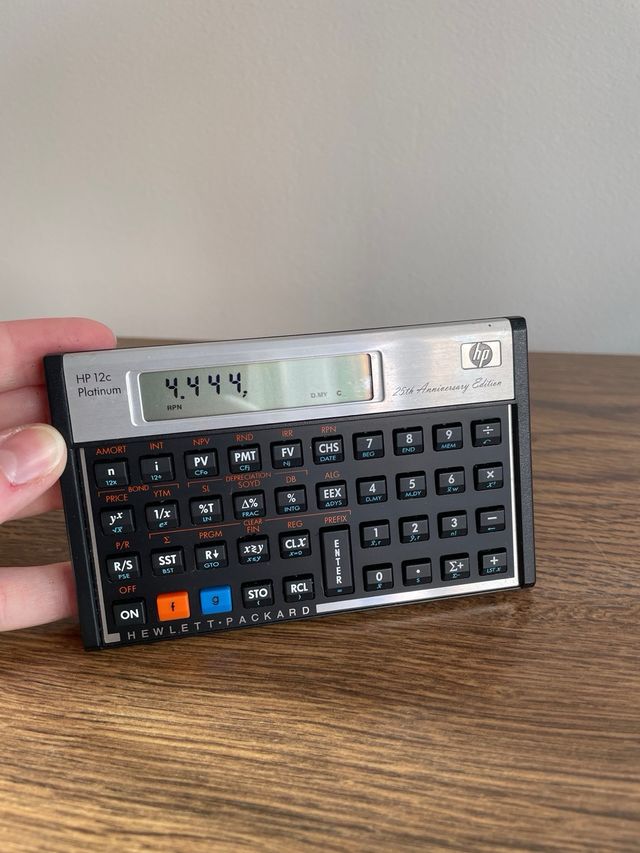 Calculadora financiera RPN HP 12c Platinum