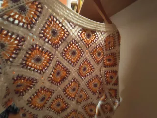 Jersey Crochet Desigual Talla L, Multicolor