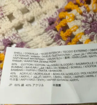 Jersey Crochet Desigual Talla L, Multicolor