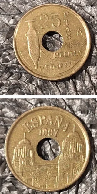 Moneda 25 Pesetas Melilla 1997