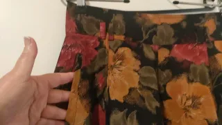 Falda larga estampada floral