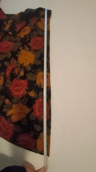 Falda larga estampada floral