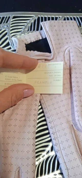 Guantes Piel Mujer Talla 7.5 Elegantes