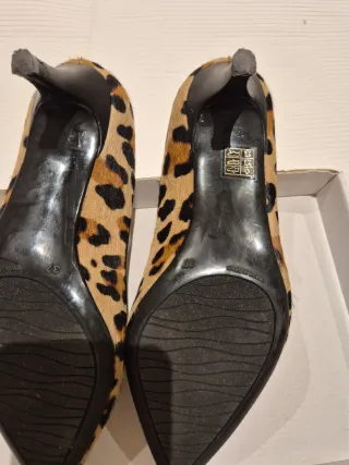 Zapatos de tacón animal print piel-pelo
