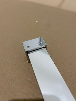 Braccio per vetro doccia walk-in - cromato 100 cm