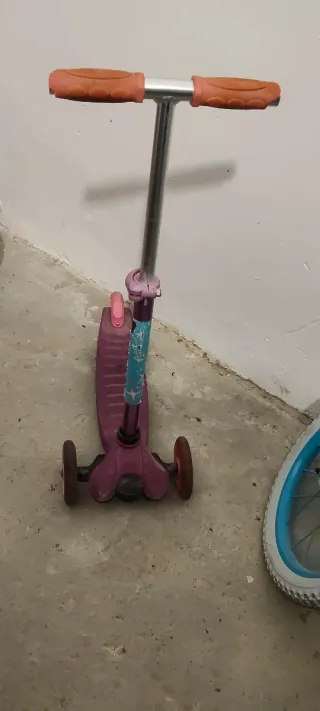 Patinete 3 ruedas niña morado