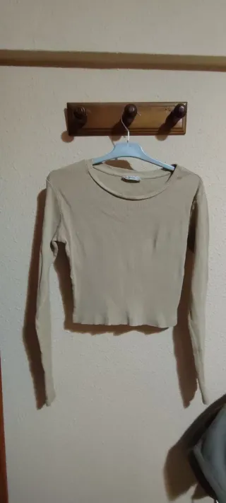 Top Stradivarius Beige Mujer Talla XS