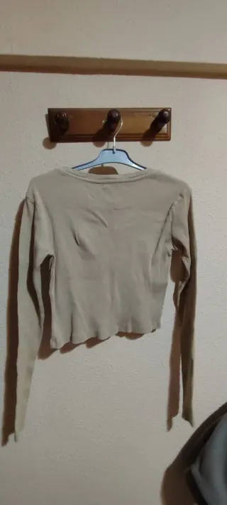 Top Stradivarius Beige Mujer Talla XS