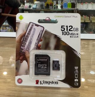 Tarjeta MicroSD Kingston 512GB. Canvas Select Plus