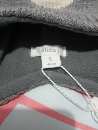 Gorro invierno niño oso gris