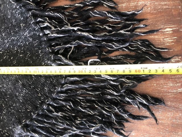 Poncho Uttam London Lana y Mohair Negro