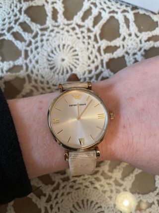 Reloj Emporio Armani Mujer Dorado Beige