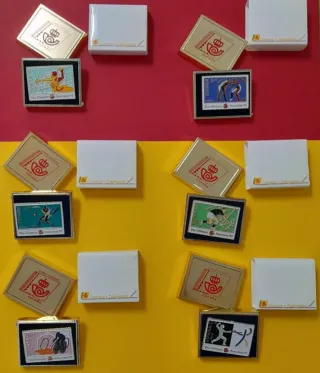 1 Pin Sello Pre-Olimpiada Barcelona 92 Hay 28 dife