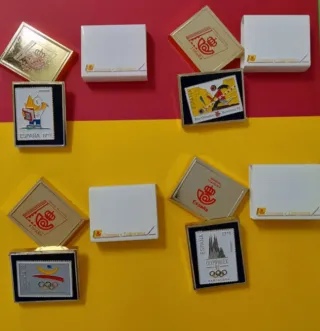 1 Pin Sello Pre-Olimpiada Barcelona 92 Hay 28 dife