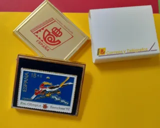 1 Pin Sello Pre-Olimpiada Barcelona 92 Hay 28 dife