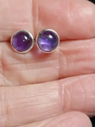 Pendientes Plata de Ley Amatista