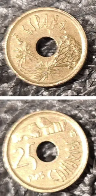 Moneda 25 Pesetas 1994 Canarias