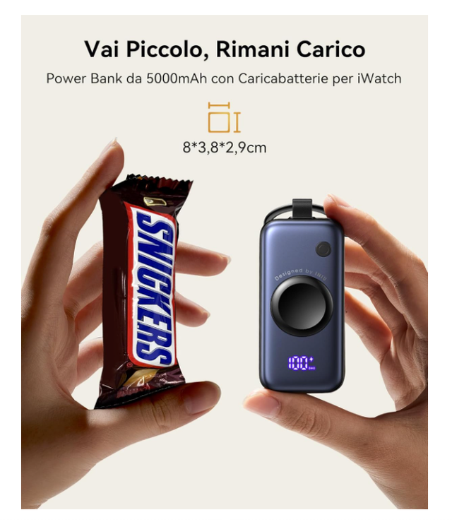 Power Bank 5000mAh per Apple Watch