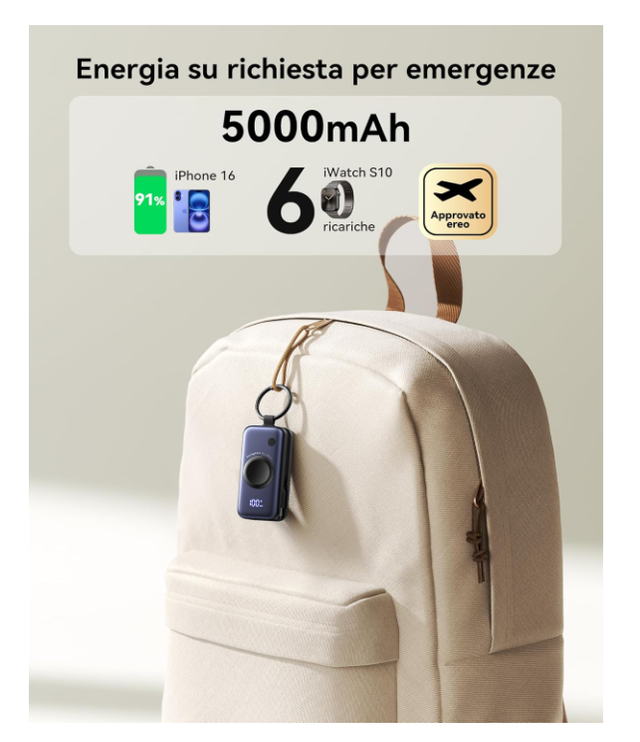 Power Bank 5000mAh per Apple Watch