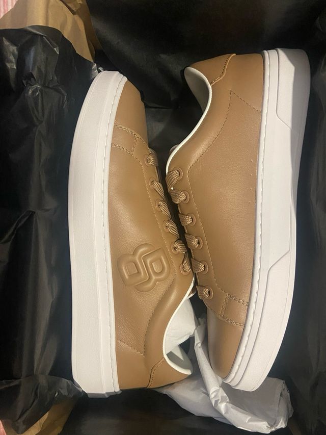 Zapatillas Hugo Boss Marrones y Blancas