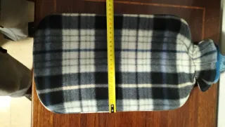 Bolsa de agua caliente 3L, funda polar