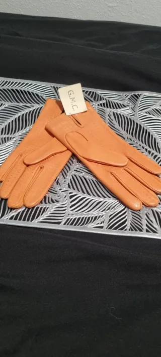 Elegantes guantes de piel mujer Talla 7.5
