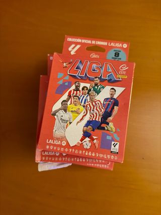 6 blisters Cromos Laliga fútbol 2023-24 + Album