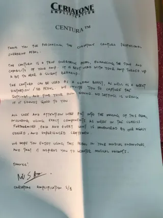 Ceriatone Centura Pedal Oro