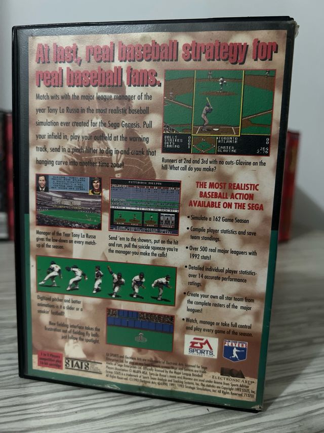 Sega mega drive:Tony La Russa Baseball Genesis