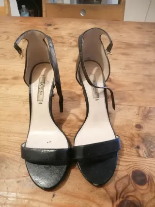 Sandalias de tacón ZENDRA piel negras