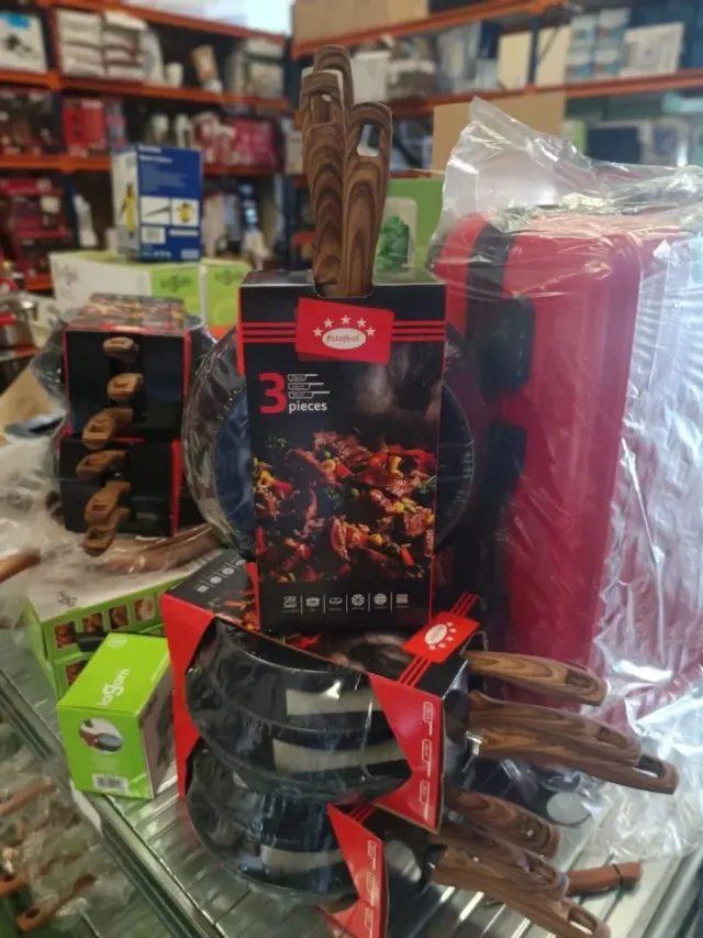 Lote de tres sartenes calidad