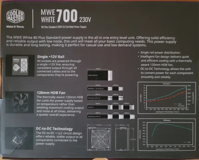 Fuente Alimentación Cooler Master MWE WhiteV2 700W