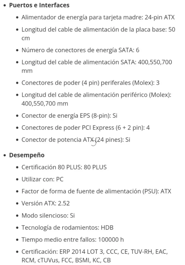 Fuente Alimentación Cooler Master MWE WhiteV2 700W