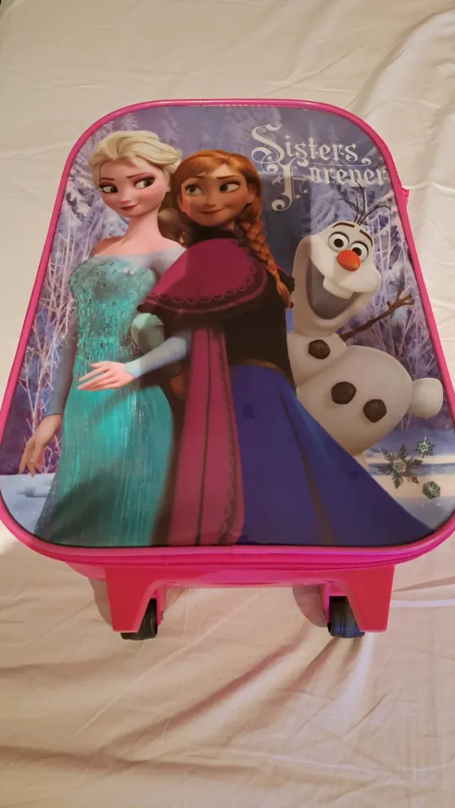 Maleta Frozen Elsa Anna Ruedas