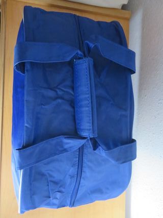 Bolsa mediana de gimnasio azul con asas (NUEVA)