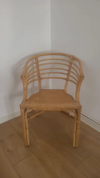 Poltrona in vimini per interni/esterni