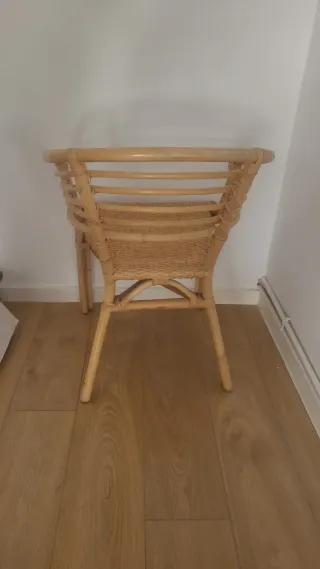 Poltrona in vimini per interni/esterni