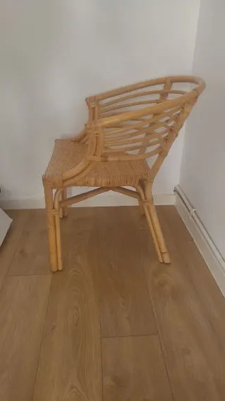 Poltrona in vimini per interni/esterni