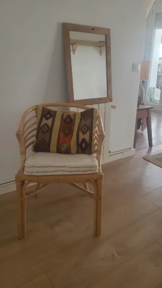 Poltrona in vimini per interni/esterni