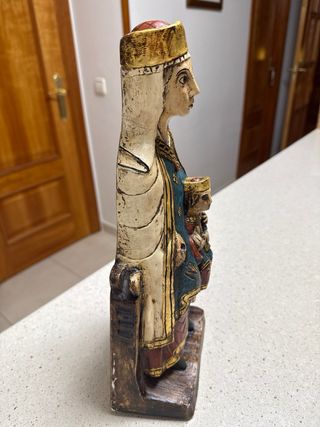Talla Virgen con Niño Románica S12